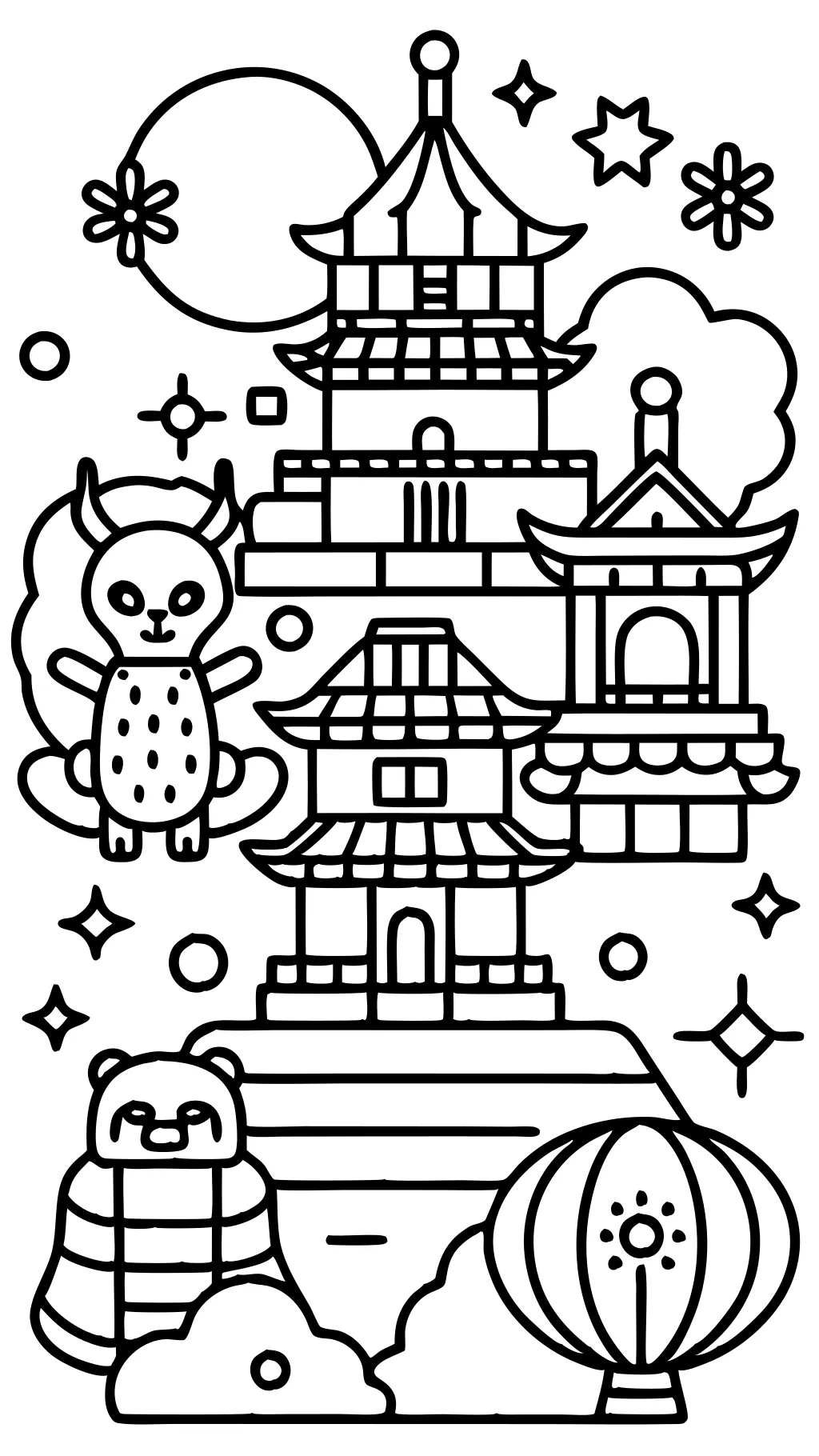 coloriages de Chine